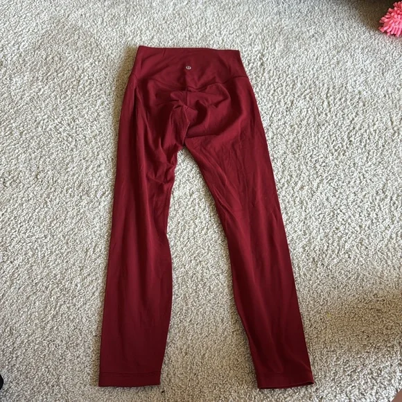 lululemon Align High-Rise Pant 25" Legging Dark Red size 4 - Picture 4 of 9